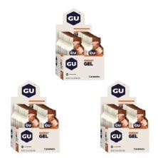Kit 3X Energy Gel - 24 Sach�s 32g Caramelo - GU