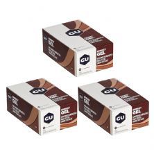 Kit 3X Energy Gel - 24 Sach�s 32g Chocolate - GU