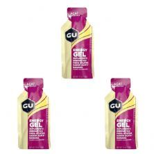 Kit 3X Energy Gel - Sabor A�a� e Banana 1 sach� 32g - GU