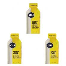 Kit 3X Energy Gel - Sabor Limonada 1 sach� 32g - GU