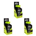 Kit 3X Energy Pro Gel Black - Caixa com 10 sach�s de 30g Abacaxi com Hortel� - Sudract Nutrition