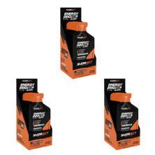 Kit 3X Energy Pro Gel Black - Caixa com 10 sach�s de 30g Caramelo Salgado - Sudract Nutrition