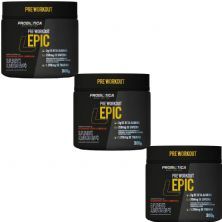 Kit 3X Epic Pr� Workout - 300g Guaran� com Laranja - Probi�tica