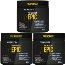 Kit 3X Epic Pr� Workout - 300g Melancia - Probi�tica