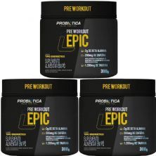 Kit 3X Epic Pr� Workout - 300g Tipo Energ�tico - Probi�tica
