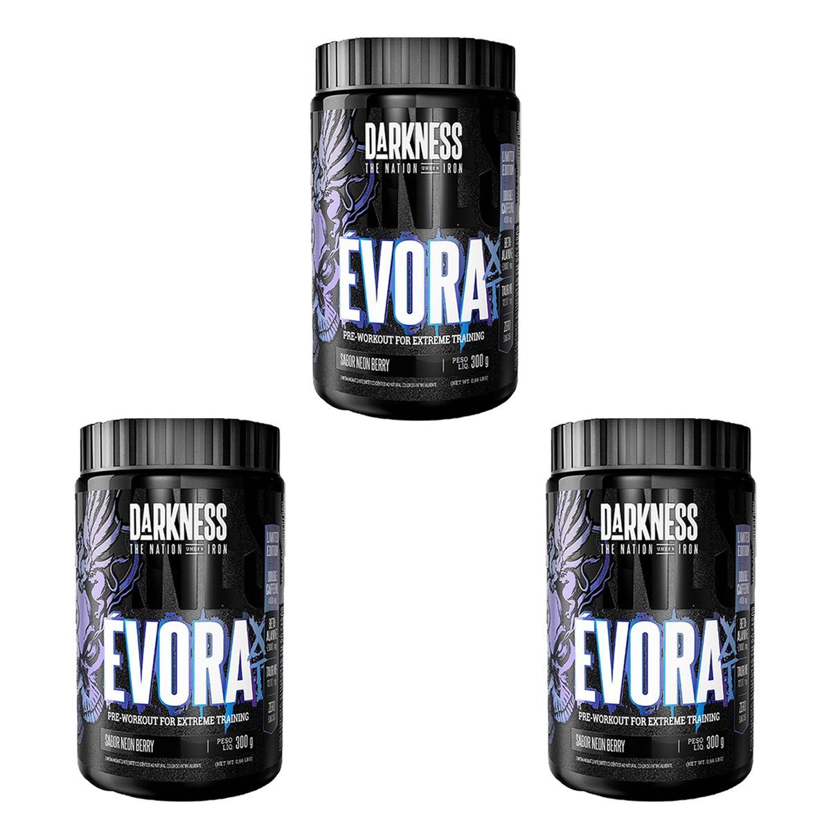 Kit 3X �vora XT - 300g Neon Berry - IntegralM�dica