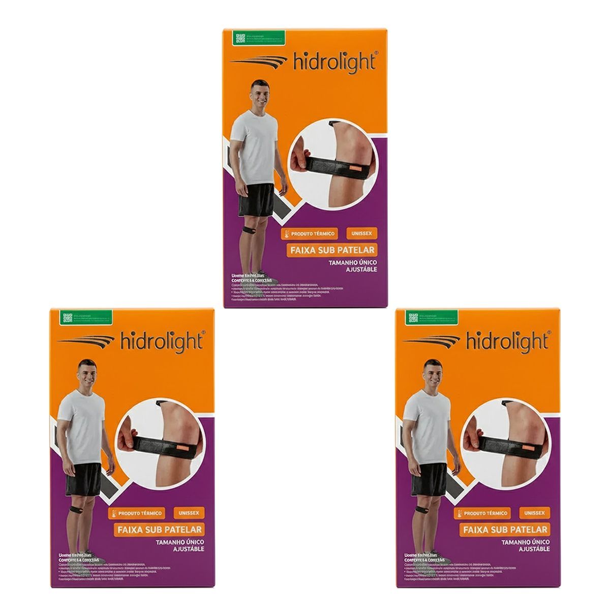 Kit 3X Faixa Sub Patelar - Tamanho �nico - Hidrolight