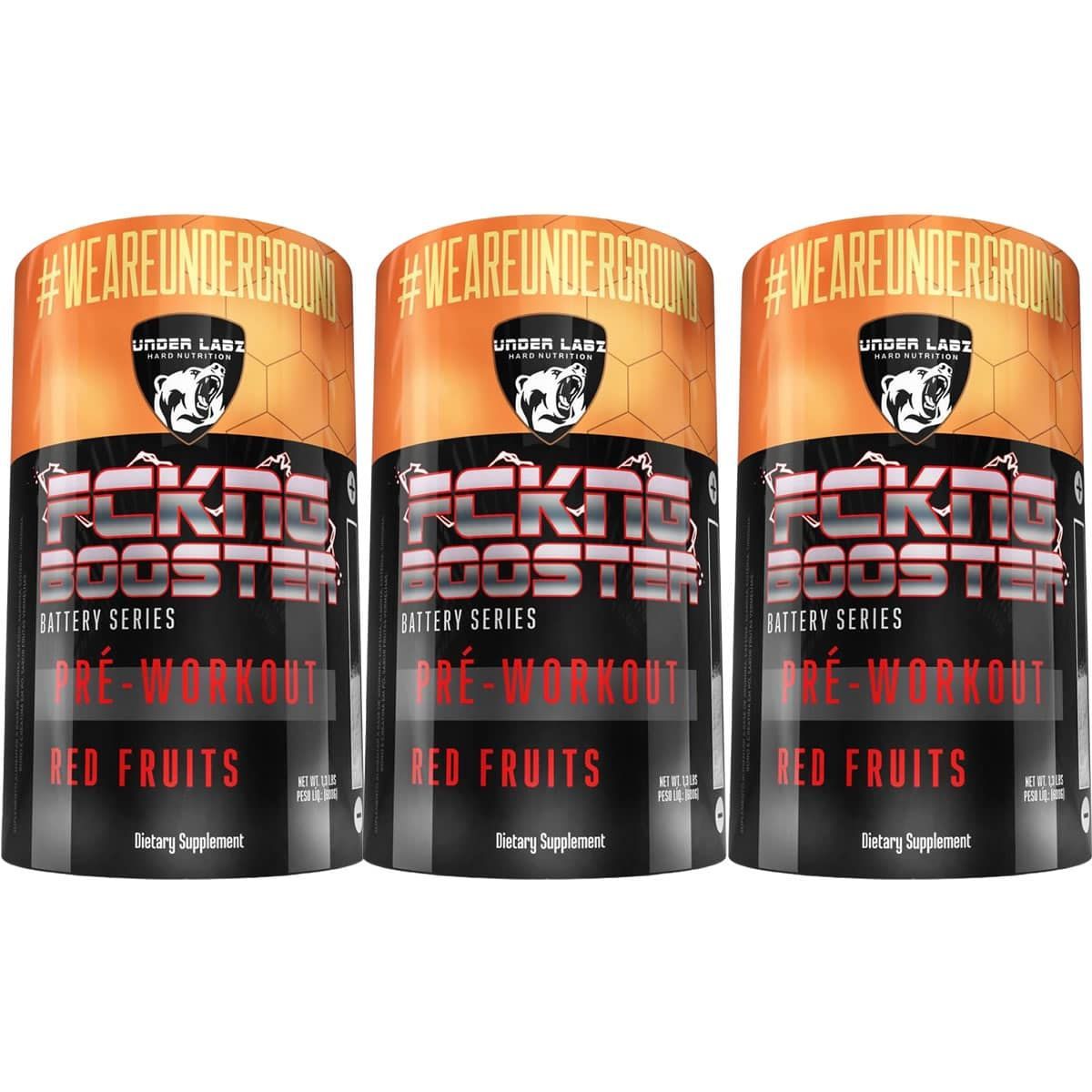 Kit 3X Fckng Booster - 600g Red Fruits - Under Labz