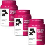 Kit 3X Femini Whey - 600g Baunilha - Max Titanium