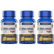 Kit 3X Feno Grego Testofen - 60 C�psula - Catarinense Nutricao