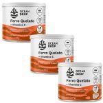 Kit 3X Ferro Quelato + Vitamina C - 60 C�psulas 400mg - Ocean Drop