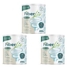 Kit 3X Fiberliv 7 Fibras - 250g Sem Sabor - Lauton Nutrition