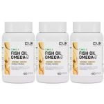 Kit 3X Fish Oil Premium - 180 C�psulas Softgel - Dux Nutrition