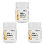 Kit 3X Fish Oil Premium - 60 C�psulas Softgel - Dux Nutrition