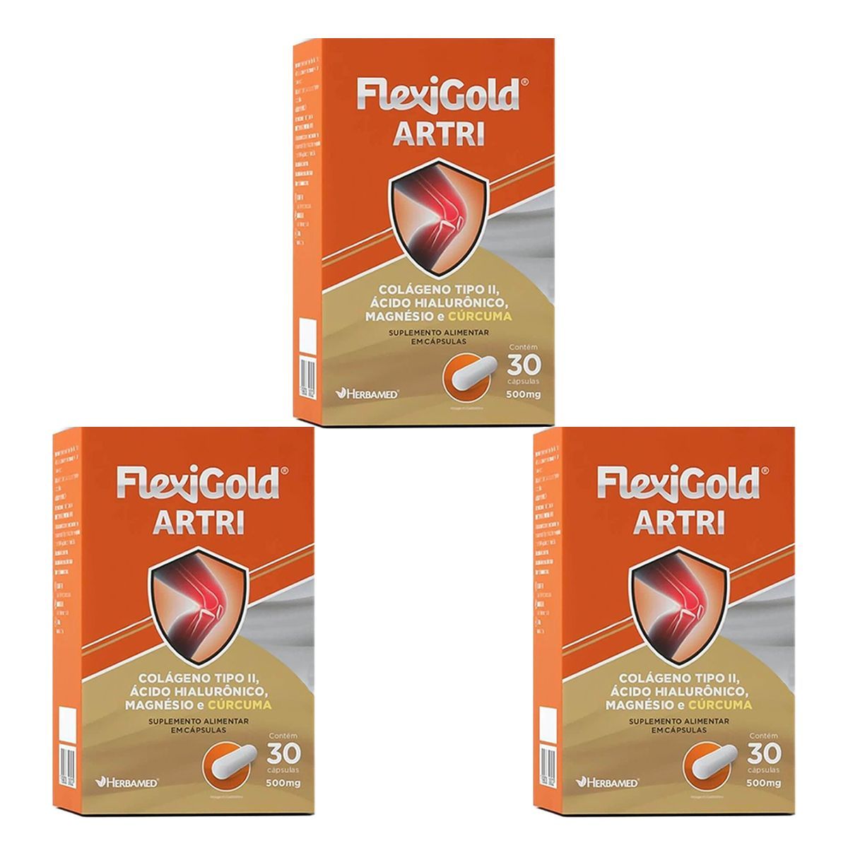Kit 3X Flexigold Artri - 30 C�psulas - Herbamed