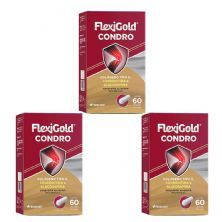 Kit 3X Flexigold Condro - 60 C�psulas - Herbamed