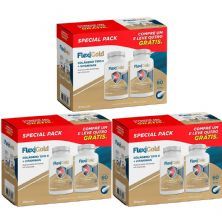 Kit 3X Flexigold Special Pack - 30 C�psulas +30 C�psulas Gr�tis - Herbamed