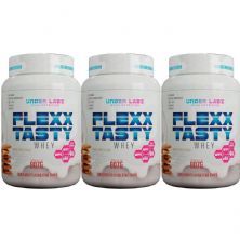 Kit 3X Flexx Tasty Whey - 907g Original Cookies e Cream - Under Labz
