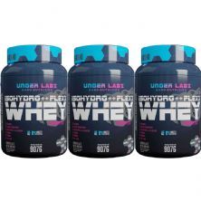 Kit 3X Flexx Whey Isohydro++ - 900g  Petit Gateau Chocolate - Under Labz