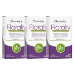 Kit 3X Floraliv Probiotico - 30 C�psulas Vegetais - Sanavita