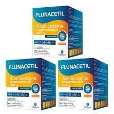 Kit 3X Flunacetil 600mg - 16 Sach�s 5g Laranja - Catarinense