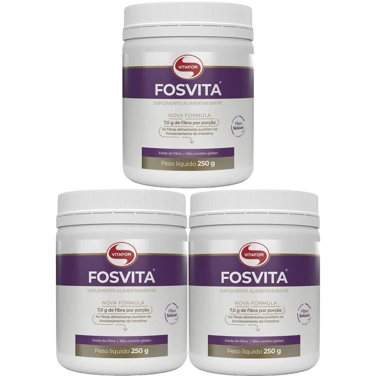 Kit 3X Fosvita - 250g - Vitafor