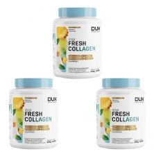 Kit 3X Fresh Collagen - 450g Abacaxi e Hortel� - Dux Nutrition