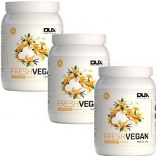 Kit 3X Fresh Vegan - 520g Baunilha - Dux Nutrition