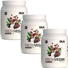 Kit 3X Fresh Vegan - 520g Cacau - Dux Nutrition