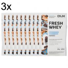 Kit 3X Fresh Whey - 10 Sach�s 31g Chocolate e Pasta de Amendoim - Dux Nutrition