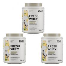 Kit 3X Fresh Whey - 450g Abacaxi e Coco - Dux Nutrition