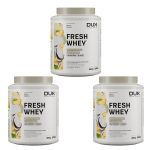 Kit 3X Fresh Whey - 450g Abacaxi e Coco - Dux Nutrition