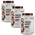 Kit 3X Fresh Whey - 450g Chocolate e Avel� - Dux Nutrition