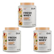 Kit 3X Fresh Whey - 450g  Vitamina de Frutas - Dux Nutrition