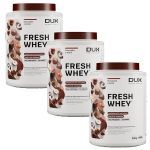 Kit 3X Fresh Whey - 900g Chocolate e Avel� - Dux Nutrition