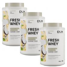 Kit 3X Fresh Whey - 900g Coco e Abacaxi - Dux Nutrition