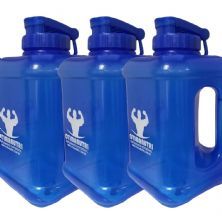 Kit 3X Gal�o Quadrado - 1600ml Azul - OtimaNutri