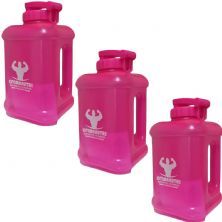 Kit 3X Gal�o Quadrado - 1600ml Rosa Pink - OtimaNutri