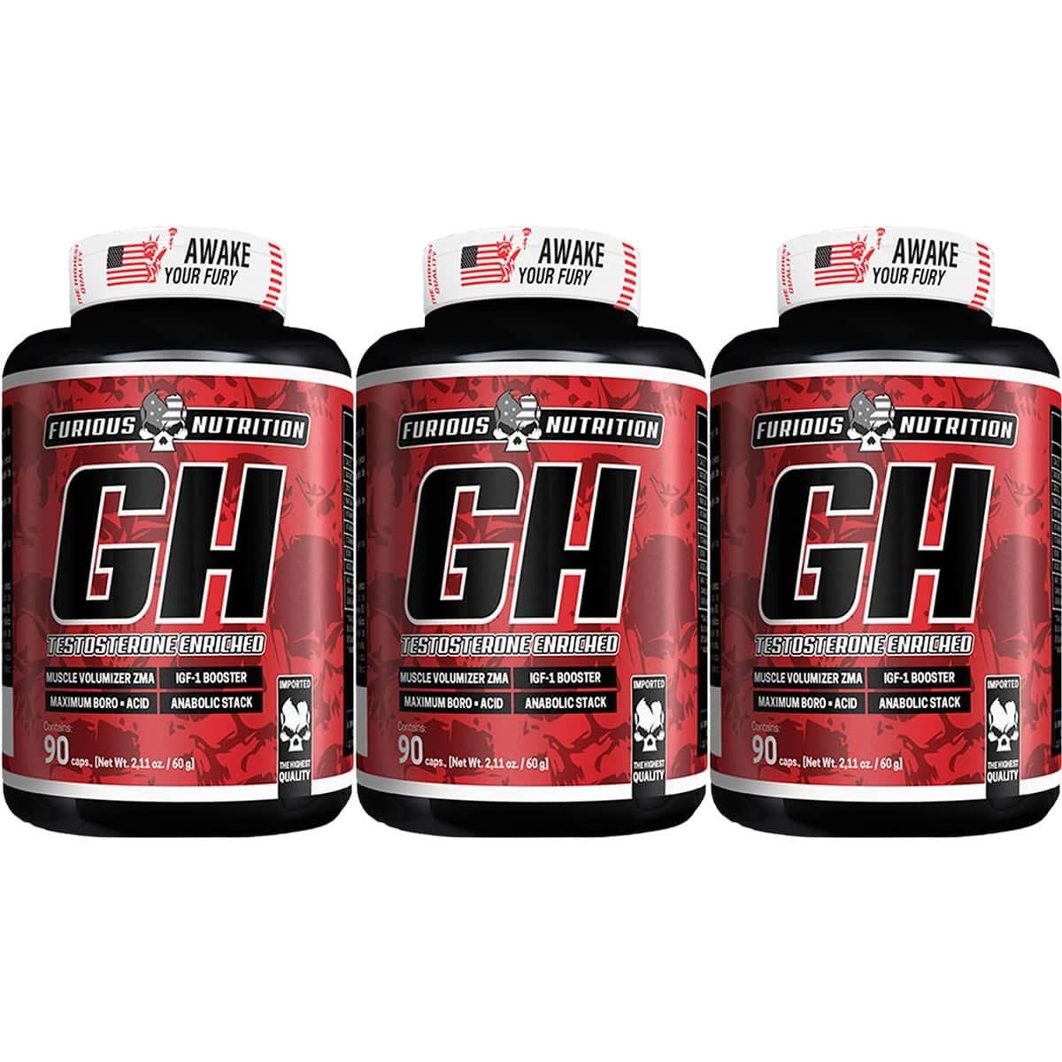 Kit 3X GH - 90 C�psulas - Furious Nutrition