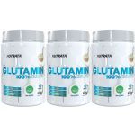 Kit 3X Glutamin 100% Imuno - 500g Natural  - Nutrata