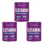Kit 3X Glutamina - 300g - Sanavita