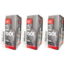 Kit 3X Go! Energy Now Gel - 10 Sach�s de 30g Morango Com Lim�o - Atlhetica Nutrition