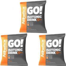 Kit 3X Go Isotonic Drink - 900g Refil Tangerina - Atlhetica Nutrition