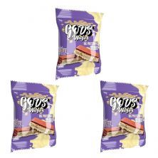 Kit 3X Gods Wafer  - 1 Unidade de 51g Leite - Canibal