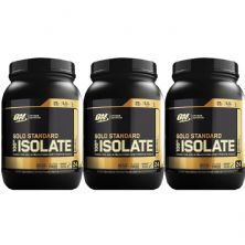 Kit 3X Gold Standard 100% Isolate - 744g Rich Vanilla - Optimum Nutrition