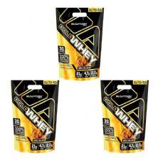 Kit 3X Gold Whey - 900g Refil Doce de Leite - Adaptogen