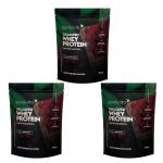 Kit 3X Grassfed Whey Protein - Refil 900g Framboesa - Pura Vida