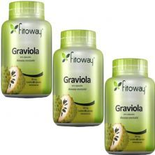 Kit 3X Graviola - 60 C�psulas - Fitoway