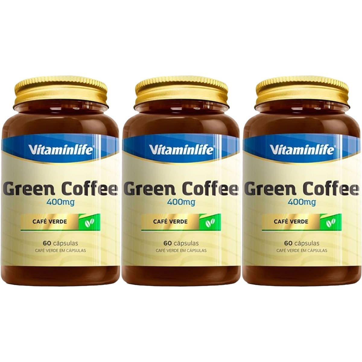 Kit 3X Green Coffee - 60 C�psulas - Vitaminlife
