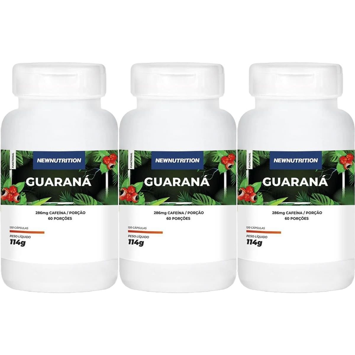 Kit 3X Guaran� - 120 C�psulas - NewNutrition